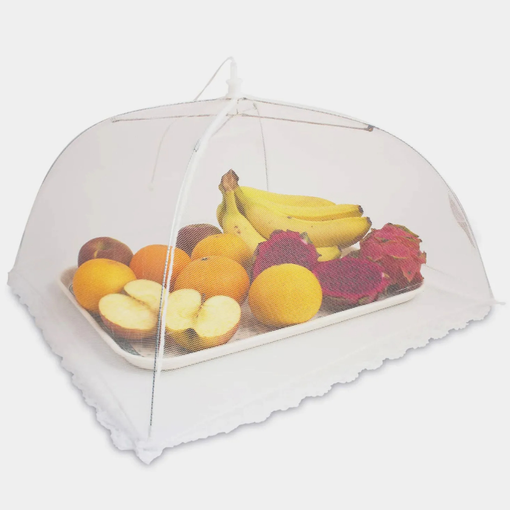 Kit 1/2/3 Telas Mosquiteiro Protetor De Alimentos 46 X 46cm Guarda Chuva Tela Comida Proteção Mesa em Oferta na Shopee
