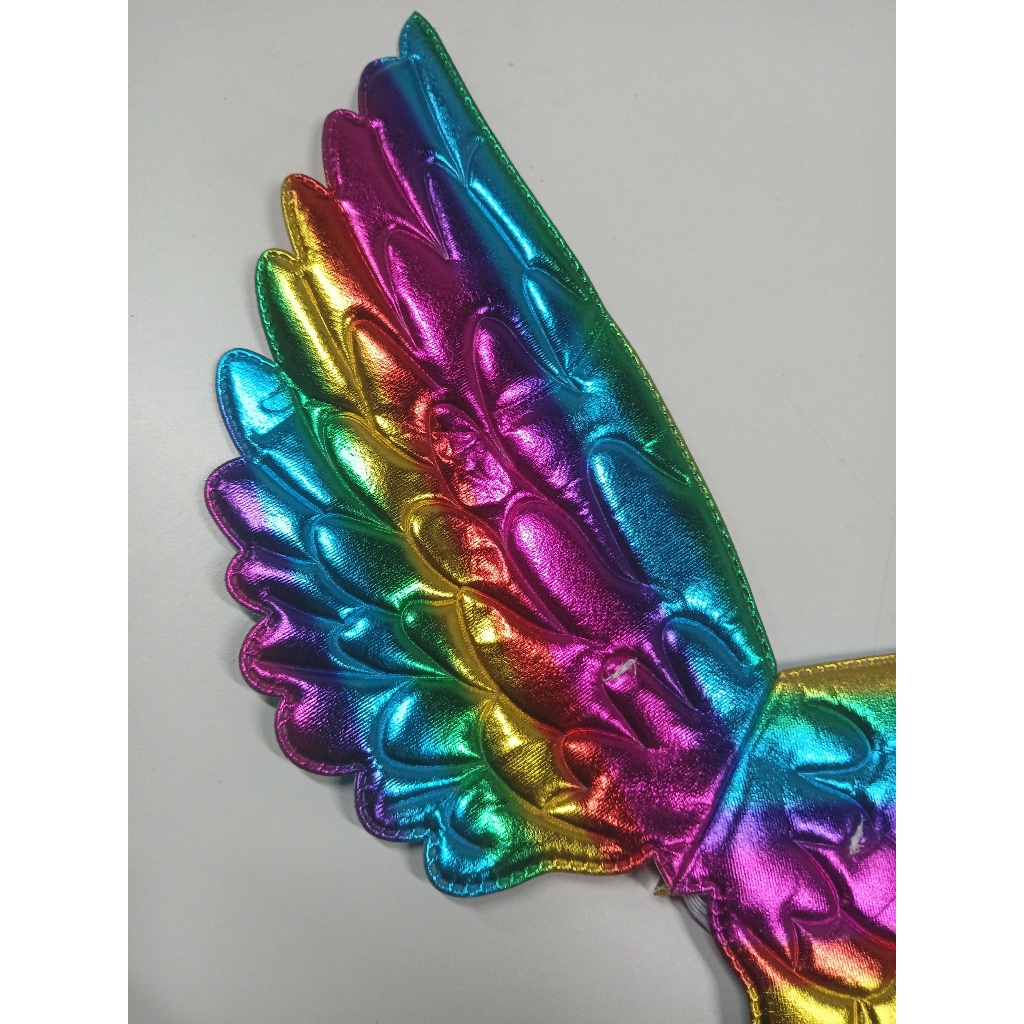 kit Saia + Tiara Unicornio Colorido Infatil com Luz de LED