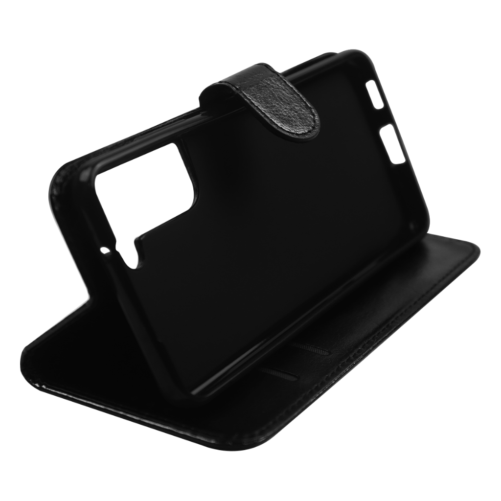 Capa Carteira Couro PRETA para Samsung Galaxy S21 FE G990 tela 6.4 pol - Cell In Power25 - detalhe
