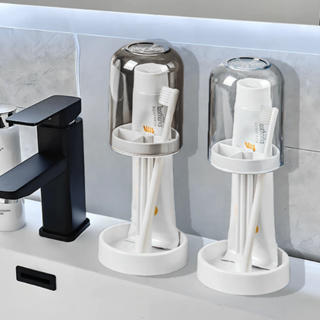 Porta Escova E Pasta De Dente À Prova De Poeira Drenagem Invertida em Oferta na Shopee