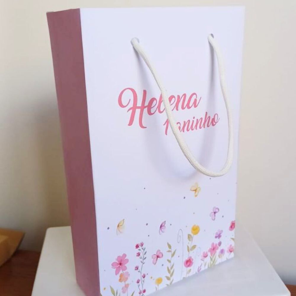 Sacolinha Personalizada Jardim Encantado Lembrancinha Festa Infantil Pegue e Monte