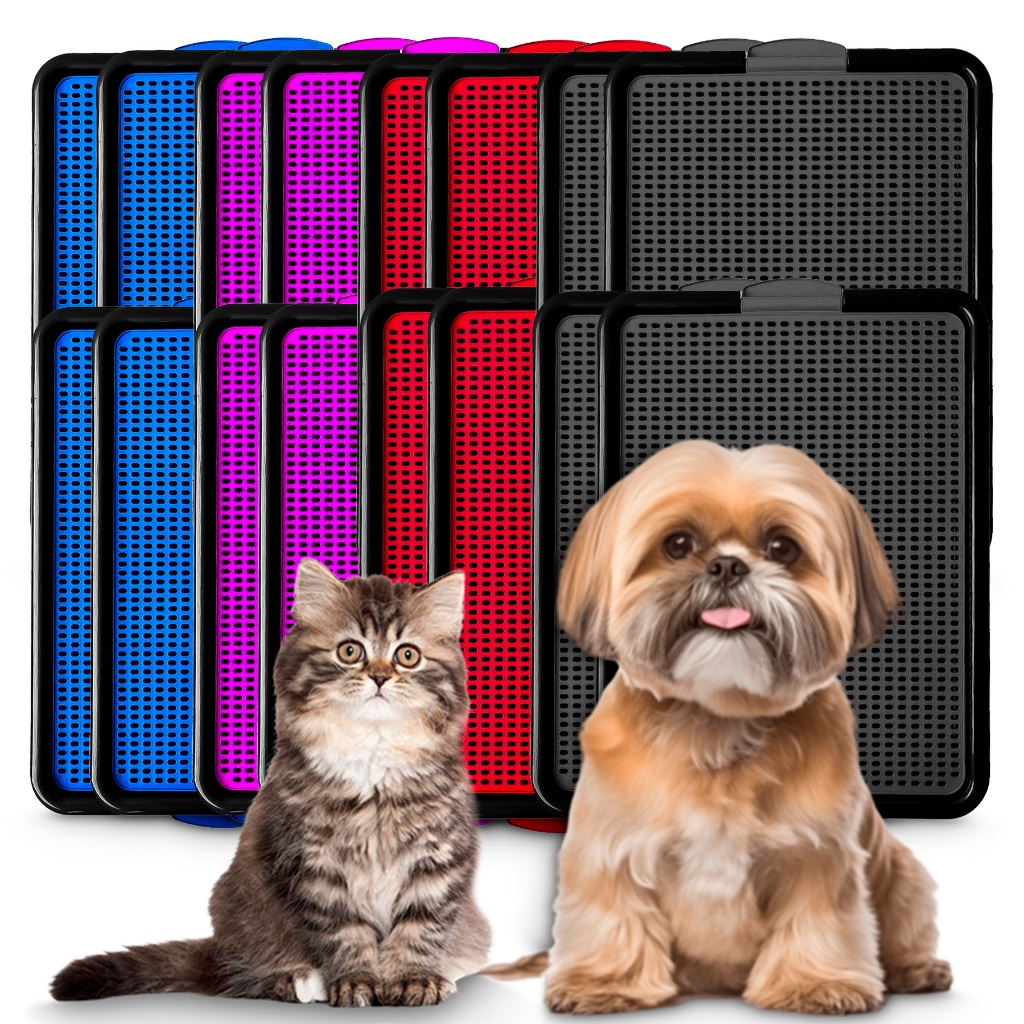 Kit 4 Tapete Sanitário Canino Higiênico Banheiro Educa Pet Tapete Lavável Banheiro Pet