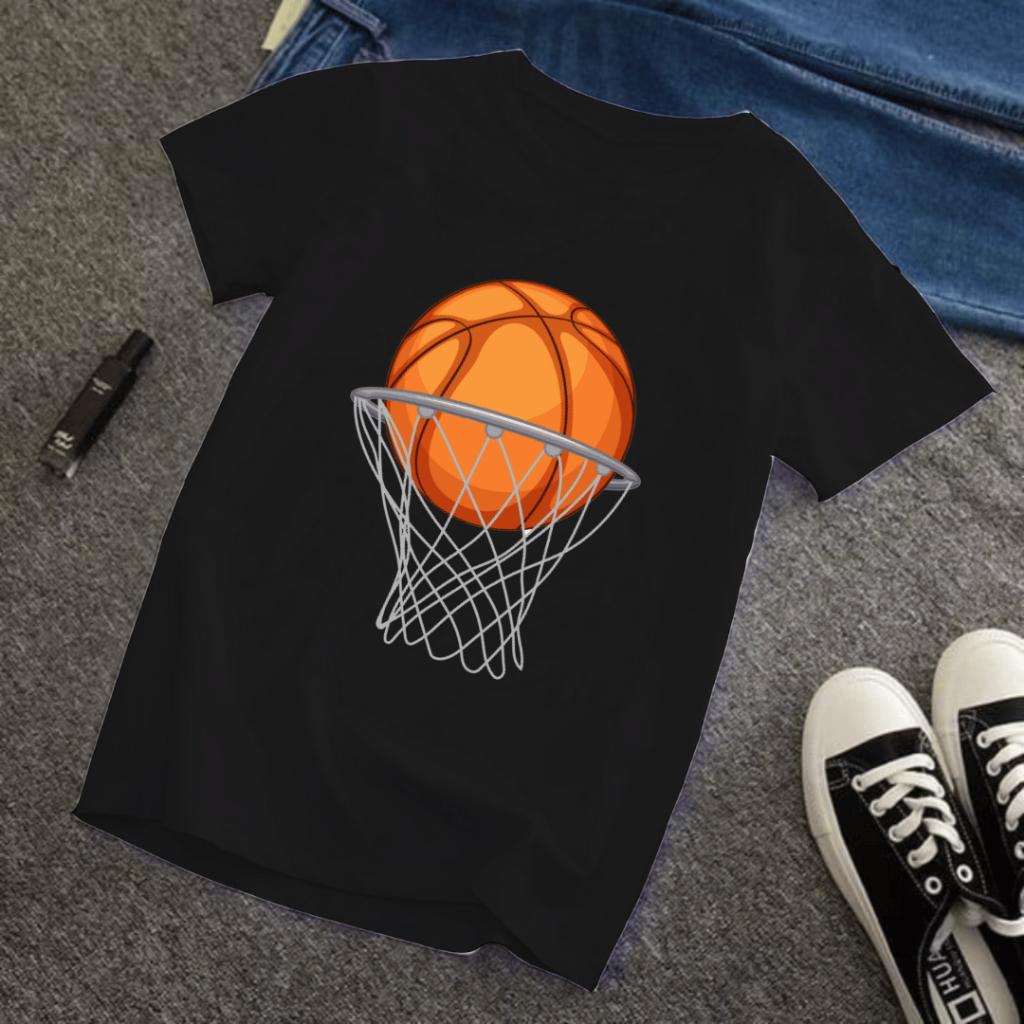 Camiseta INFANTIL Basquete - 100% Algodão em Oferta na Shopee