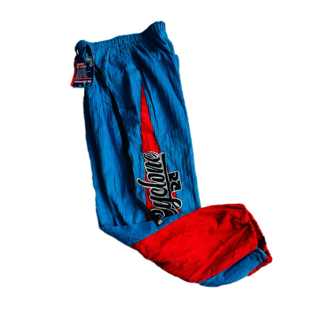 Calça Da Cyclone Veludo Blue Monstra