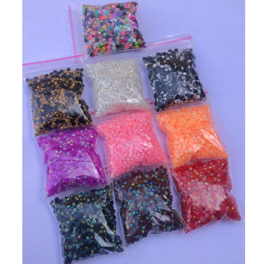 Kit com 10 Mil Margaridas de Resina AB – Perfeito para Unhas, Artesanato, Biscuit e Laços