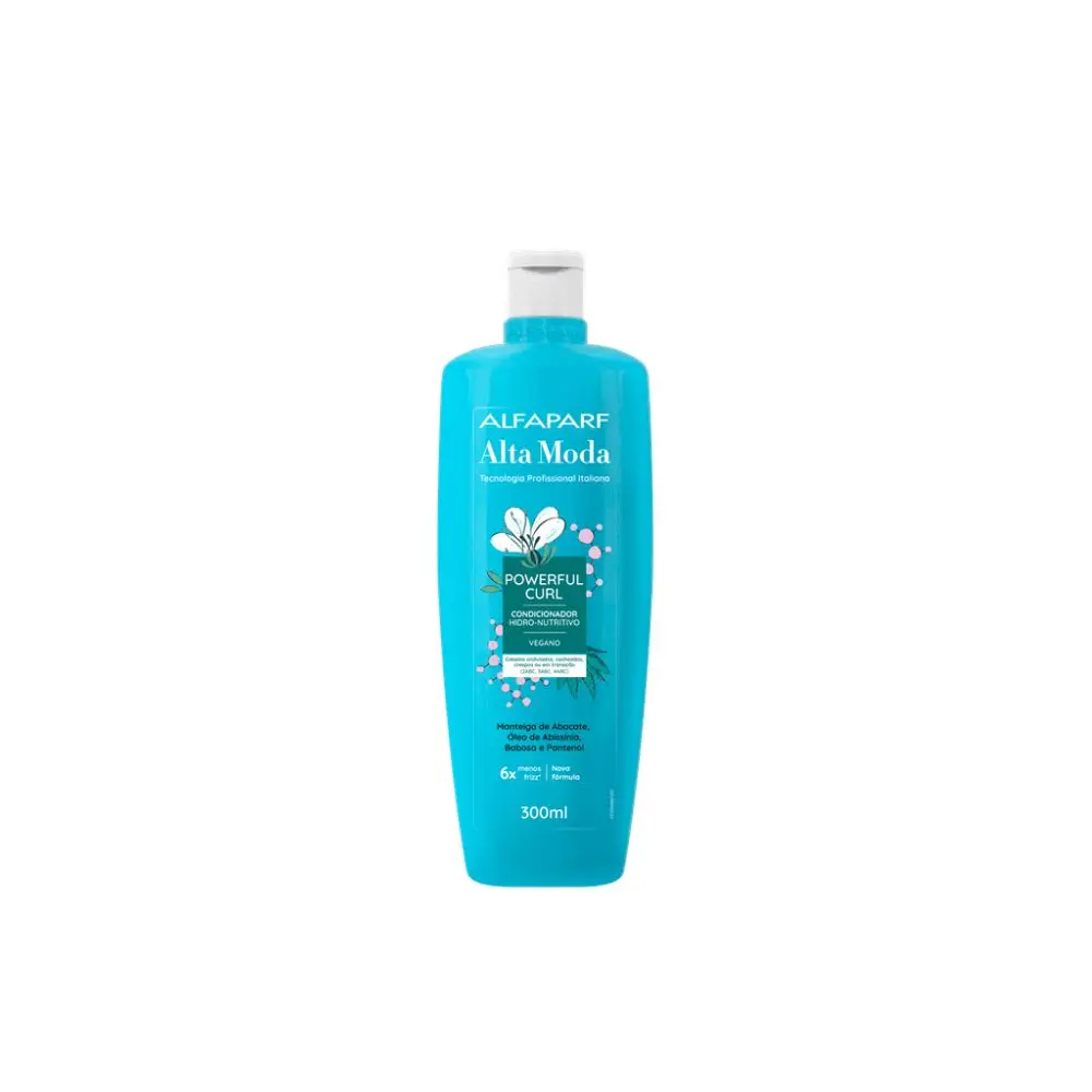 Detalhes do Kit Shampoo + Condicionador Alta Moda Cachos e Curvas 300ml