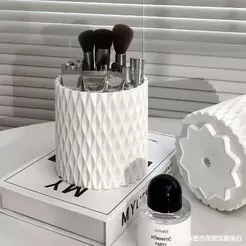 Porta Pinceis e Caneta Giratório de 360° para pincéis de maquiagem