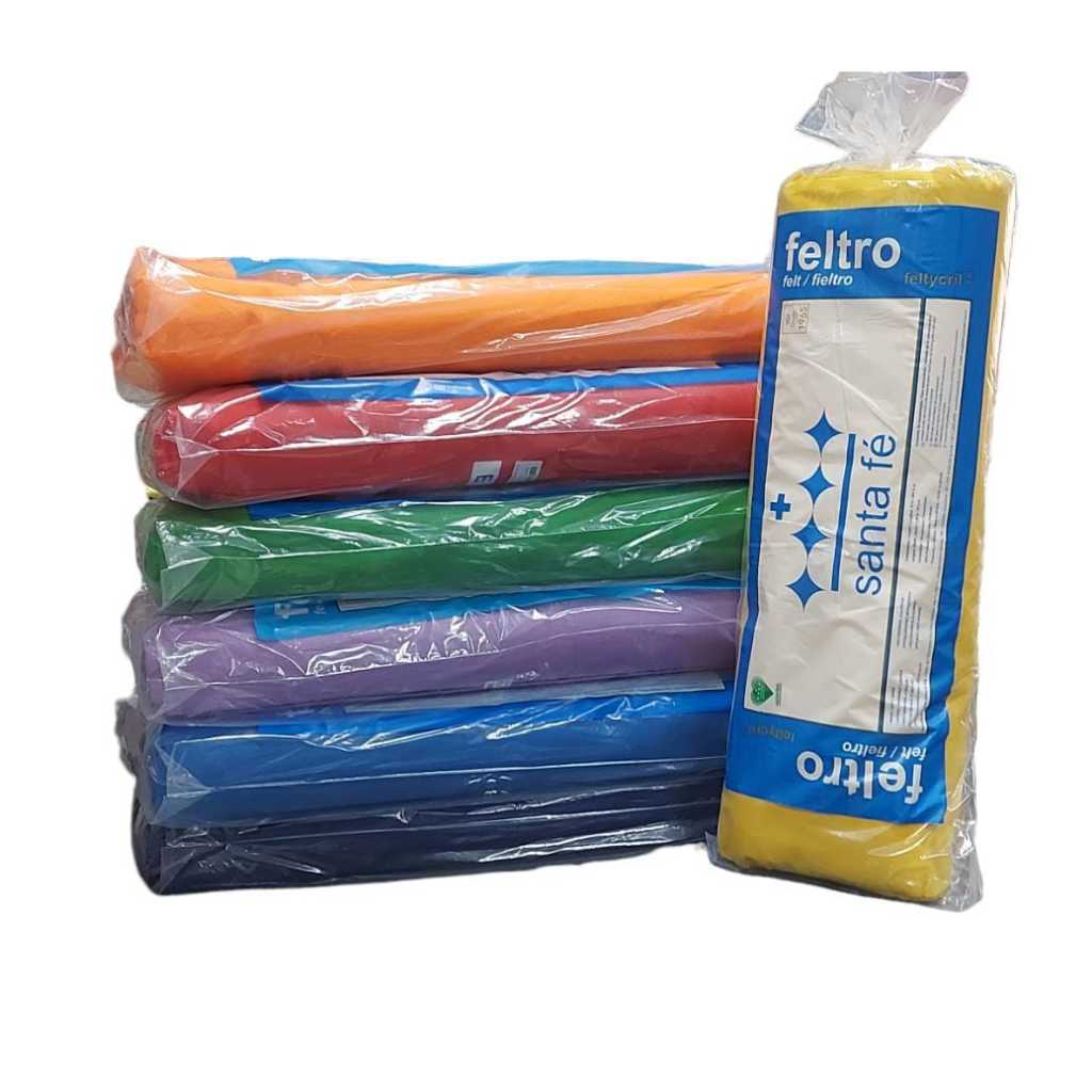 Kit 2 Metros Feltro Santa Fé Liso - Escolha a cor e quantidade no campo de observação da compra em Oferta na Shopee