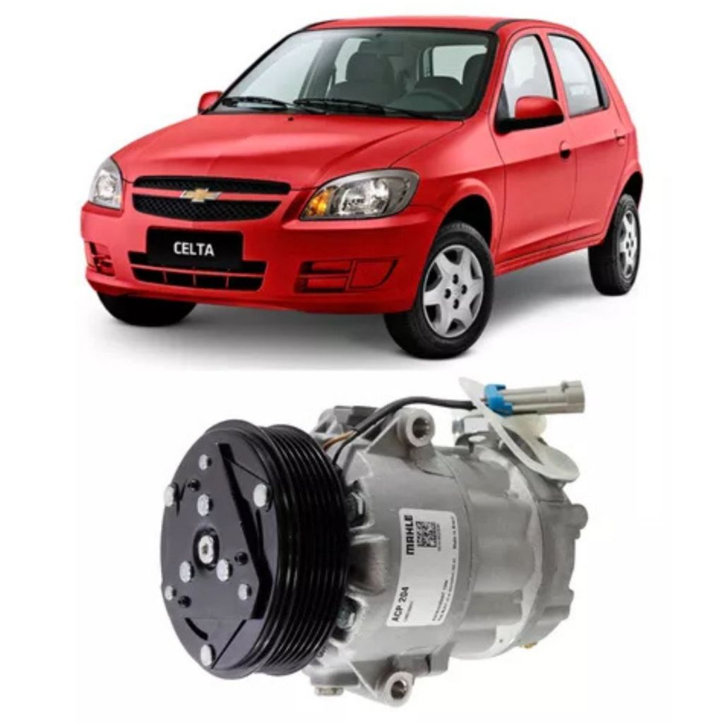 Compressor Ar Condicionado Mahle Celta Classic Prisma 2002 Á 2008 em Oferta na Shopee