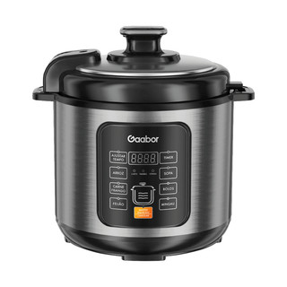 Panela Pressão Elétrica Gaabor 6L | Inox | 1000W | 8 Funções | Multifuncional | Digital