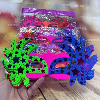 6~30 Máscara Carnaval Neon Balada Festa  (Ex) em Oferta na Shopee