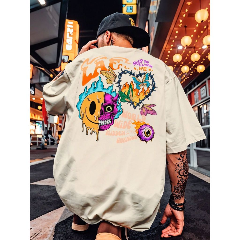 Camiseta outfit Oversized streetwear  Estilo rap, streetwear, e atitude. Vista o legado do TRAPBR