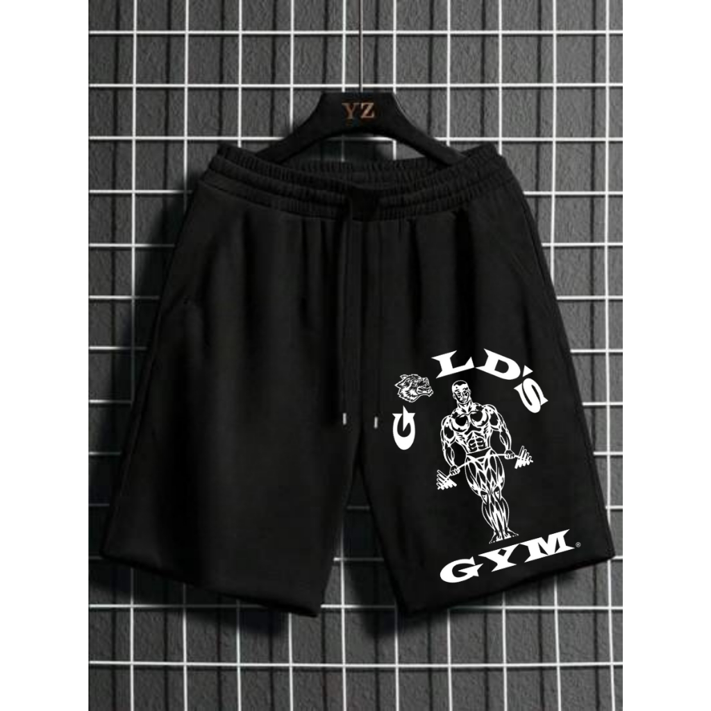 Short Moletom Streetwear Bermuda Treino Academia Estampa GYM Lançamento em Oferta na Shopee