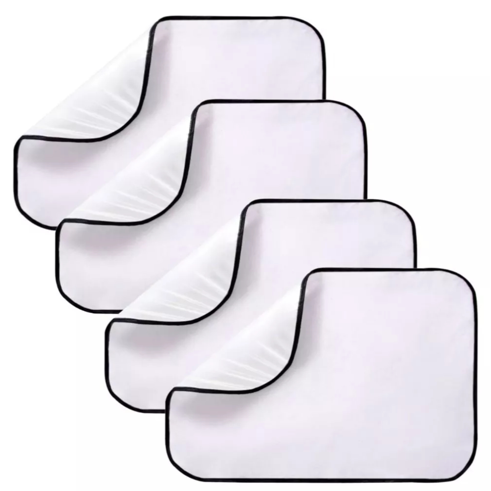 Kit 4 Tapetes higiênicos lavável para pet dog xixi gato educador reutilizável