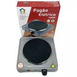 Fogareiro Elétrico 1 Boca Cooktop 5 Temperaturas 127V