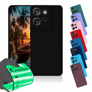 Capa Capinha Anti Shock Aveludada + Pelicula Para Moto G15 em Oferta na Shopee