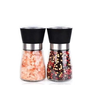 Kit 2 Moedores Tempero Sal Pimenta Especiarias Vidro Manual em Oferta na Shopee