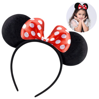 Tiara Arco Minnie Preto Com Vermelho em Oferta na Shopee