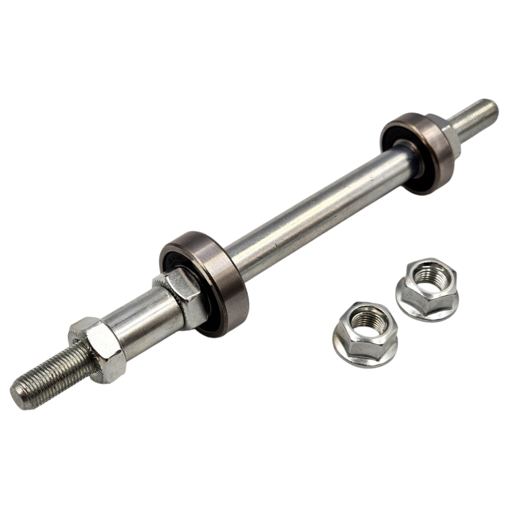 Eixo Traseiro Com Rolamento 3/8x185mm Bicicleta Bike Porca em Oferta na Shopee