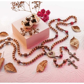 Terço Do Casal em Madeira Imbuia - Dois Terços em Oferta na Shopee