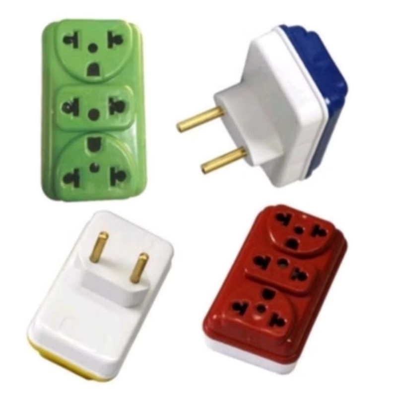 Adaptadores Tomada Benjamim T Com 3 Entradas Multiplicador de Tomadas 10A 20A Até 250v Bivolt