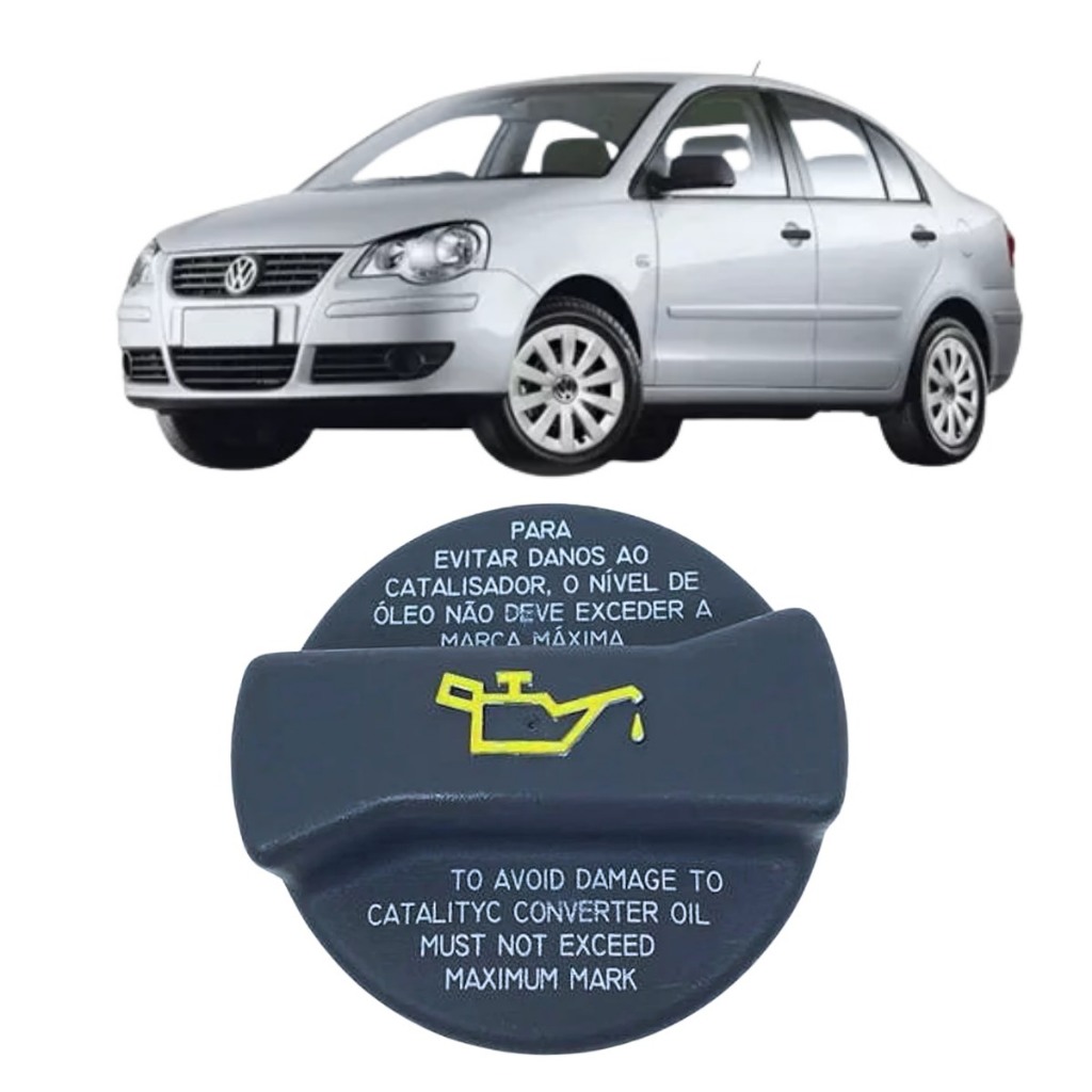 Tampa Óleo Motor Polo 2007 2008 2009 2010 2011 2012 em Oferta na Shopee