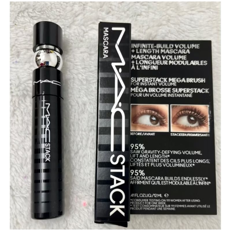 Máscara Cílios Mac Stack Volume Extremo Rimel Macstack Black