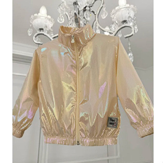 Jaqueta Infantil Corta Vento Nude Arco-íris Bege em Oferta na Shopee