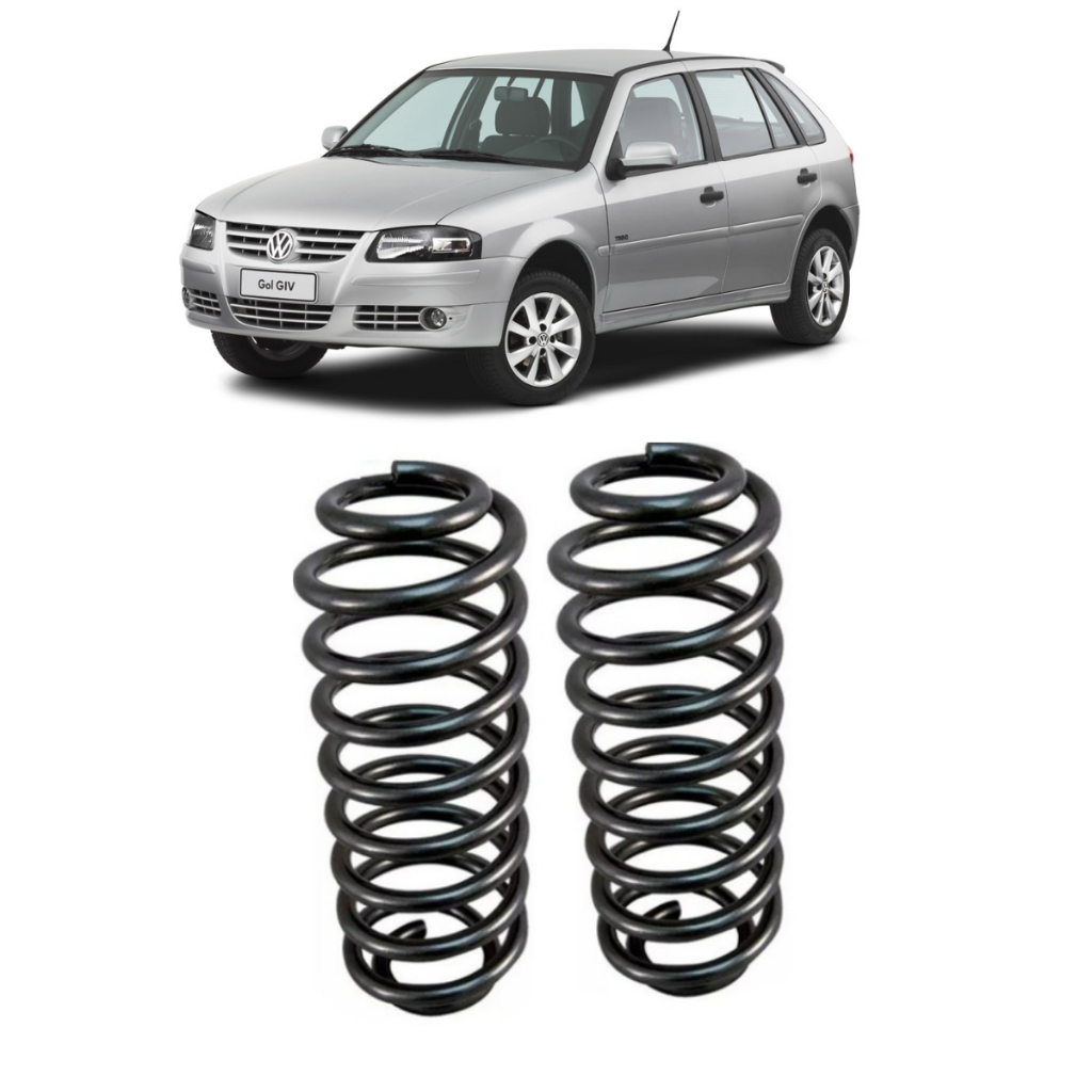 2 Molas Traseira Reforçada Gnv Reforçadas Gol Bola G2 G3 G4