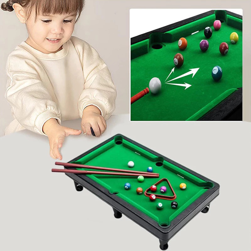 Mini Mesa de Bilhar Sinuca Infantil Divertida Profissional Brincadeira