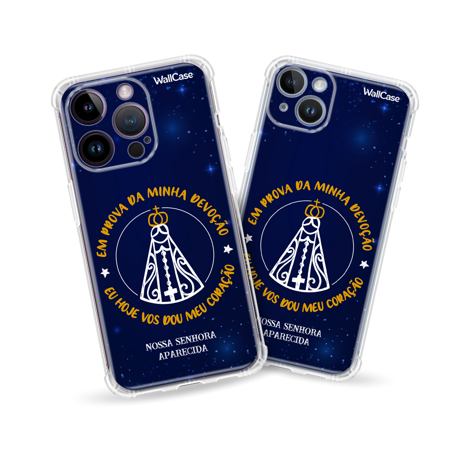 Capinha de Celular Dg146 Religiosa Nossa Senhora Aparecida Para iPhone 5 6 7 8 11 12 13 14 15 16E 17 Se Xr Xs Pro Max