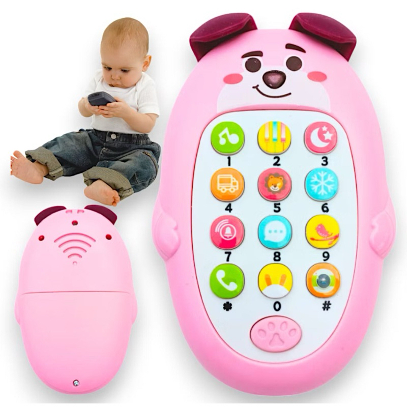Celular Infantil Mordedor P/bebê Telefone Musical Interativo