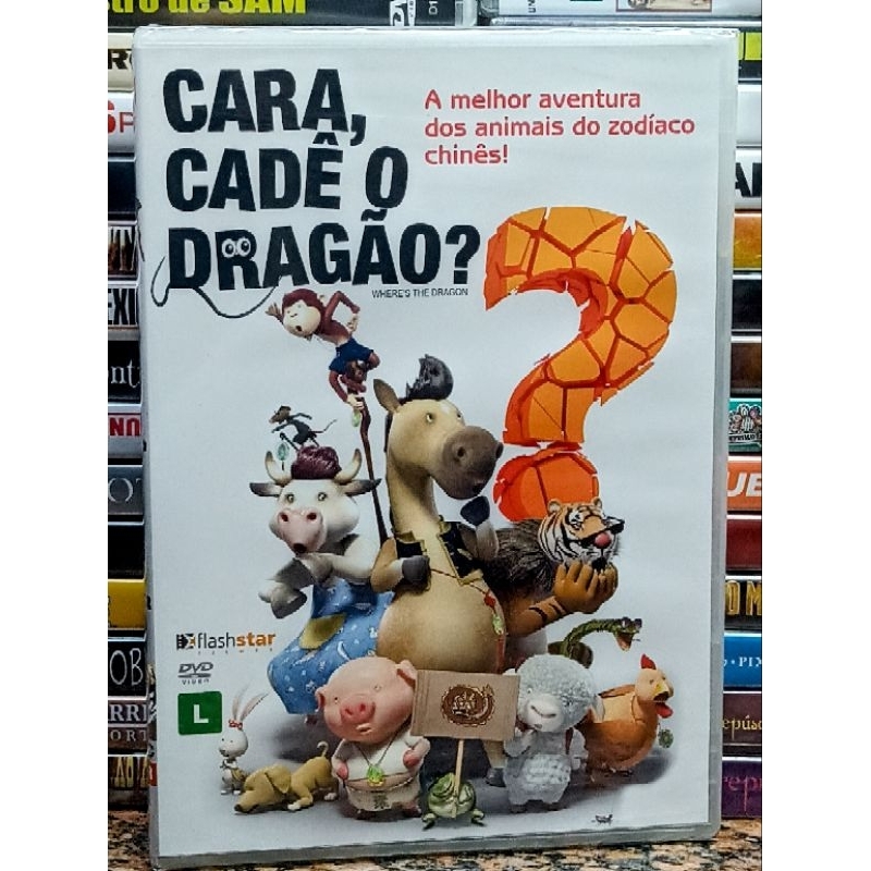 DVD Cara Cadê O Dragão? - Edição ORIGINAL Flashstar - Animação Infantil / Aventura - Novo Lacrado