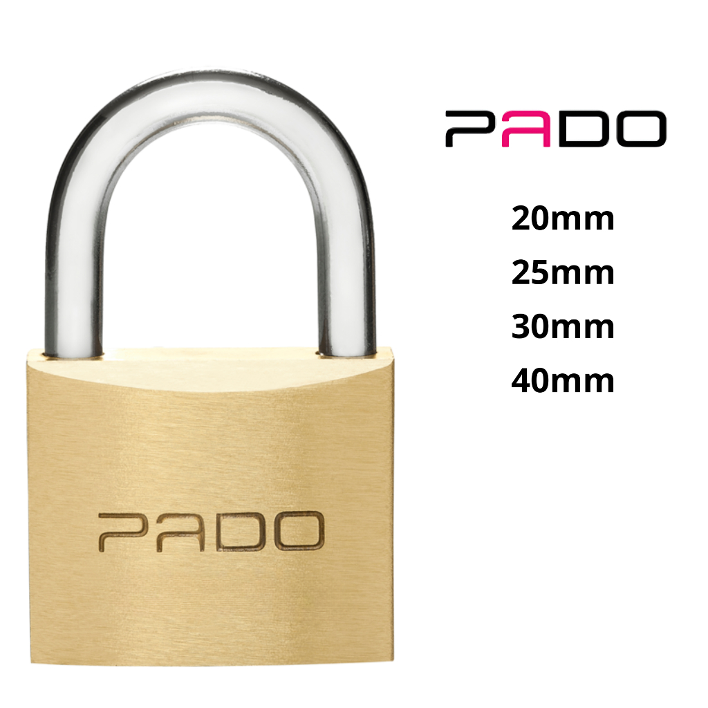Cadeado Pado LT 20 25 30 40 mm dourado Latão Segredos Chaves diferentes
