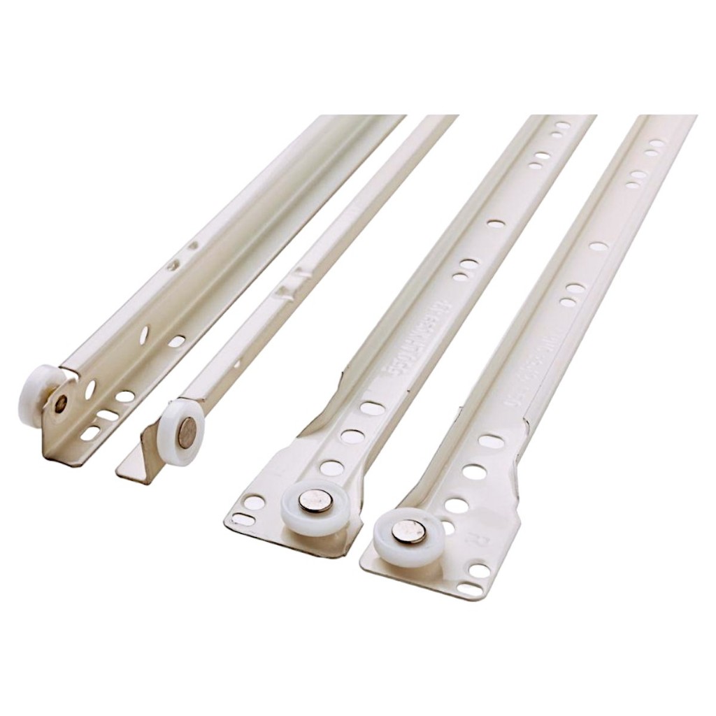 Corrediça Trilho De Apoio  Para Gavetas 35cm 01 Par
