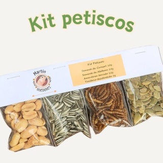 Kit petiscos para roedores, hamster, gerbil em Oferta na Shopee