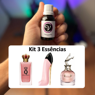 Kit 3 Essências 10ml Perfumes Aromatizantes - Alta Qualidade em Oferta na Shopee