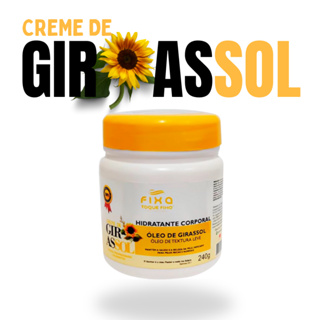 Creme Corporal Óleo de Girassol 240G Hidrata e Nutre Prevenção de Manchas com Vitamina E Para Pele Ressecada em Oferta na Shopee