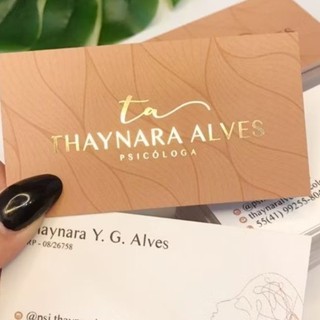 Cartão de Visita | Hot Stamping | Ouro ou Prata