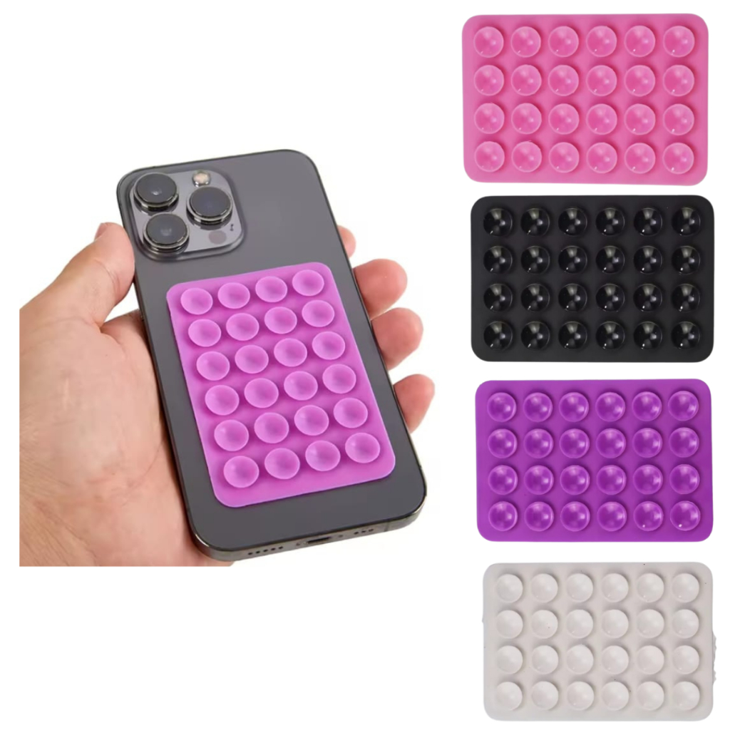 Suporte de Silicone com Ventosas para Celular superficie lisas