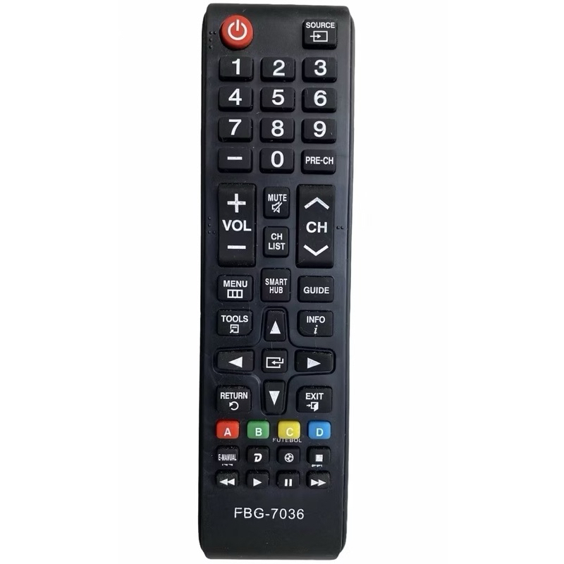 Controle Compatível Tv Samsung Smart Hub Plasma Lcd Led 4k Fbg - 7036/7028 Sky8008 Led Lcd Plasma 4K 9036