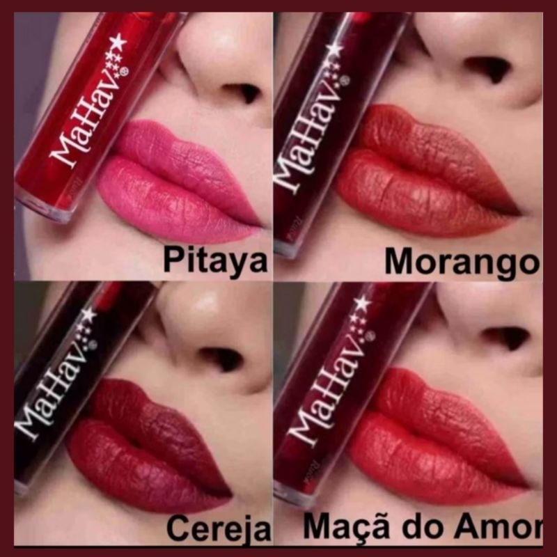Lip Tint Love Me Mahav -Gel Tint Cor Intensa e Hidratação
