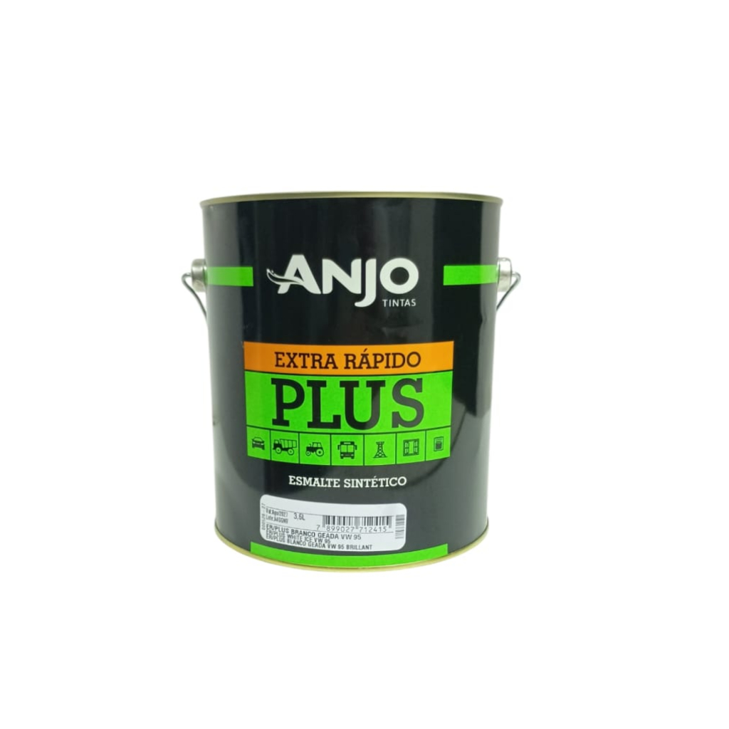 Tinta esmalte sintetico plus automotivo anjo 3600l branco geada