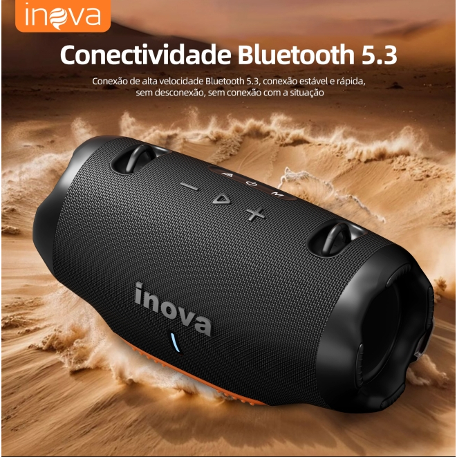 INOVA Kit Caixa De Som Som Estéreo De Alta Fidelidade Tws Party Ipx6 Speaker MD-12704