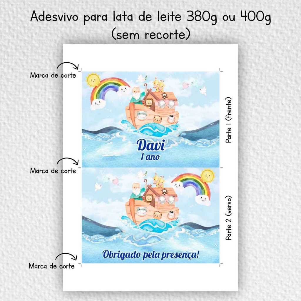 20 Rótulos Adesivos Personalizados Para Lata De Leite (sem A Tampa) 400g - Diversos Temas Sem recorte em Oferta na Shopee