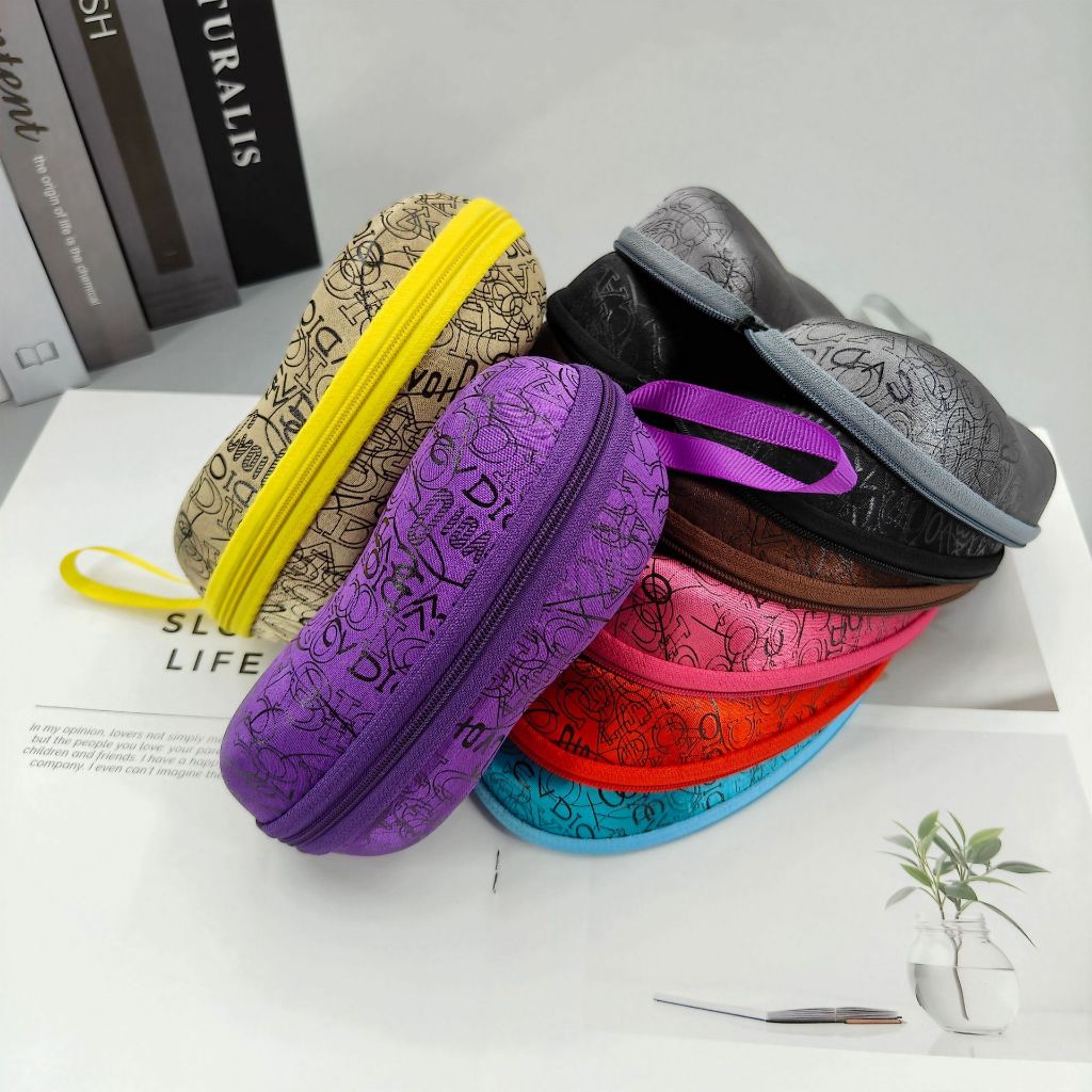 Kit Estojo Para Óculos Case Com Zíper Varias Cores Novo