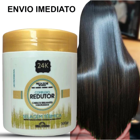 Marroquina Liso único Complexo Redutor Profissional Ouro 24k Liso Absurdo Alisa 100% Óleo De Argan Mega Dose de Ativos