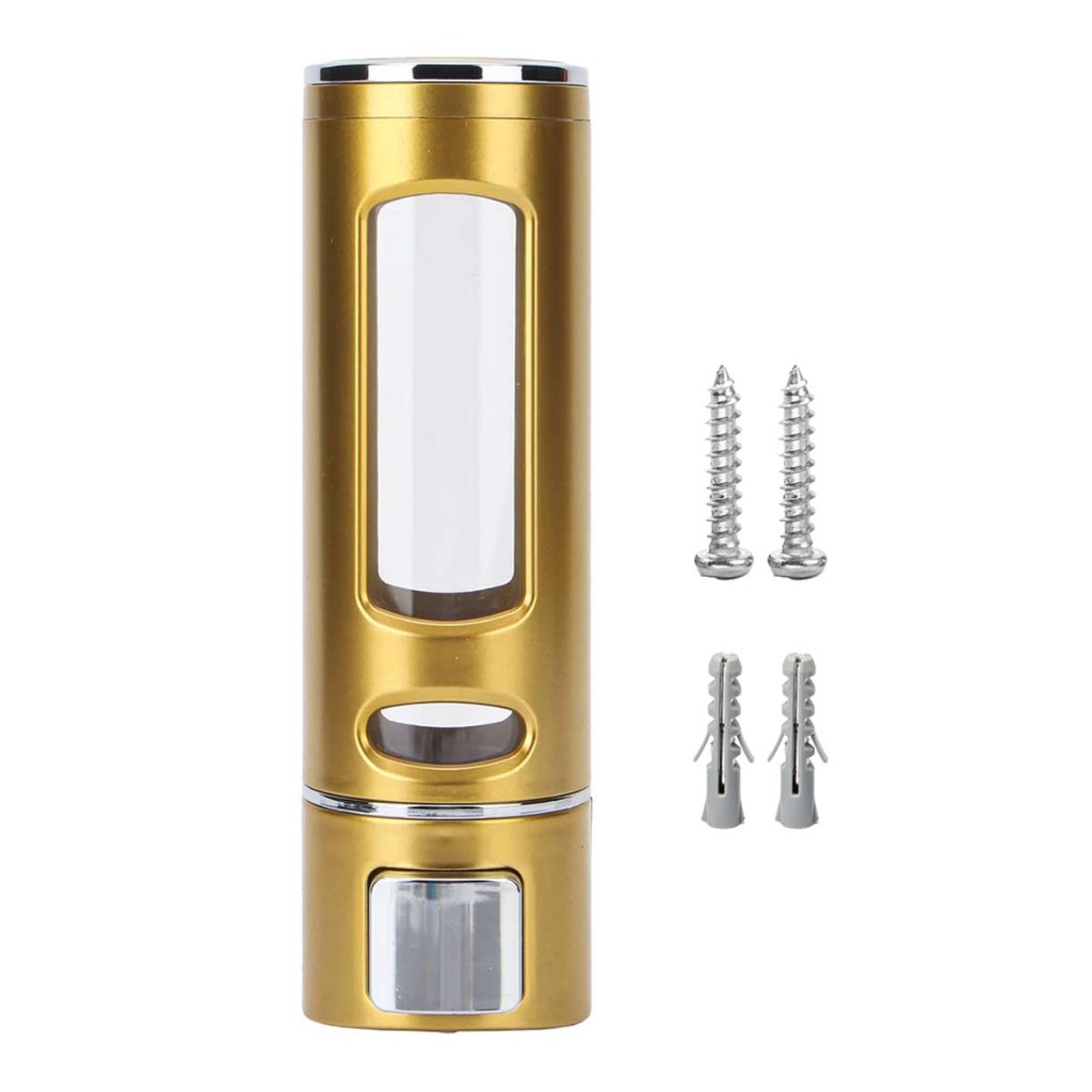 400 ml Dispensador de sabonete, xampu, líquido para lavagem das mãos, chuveiro, manual, montagem na parede do banheiro em Oferta na Shopee