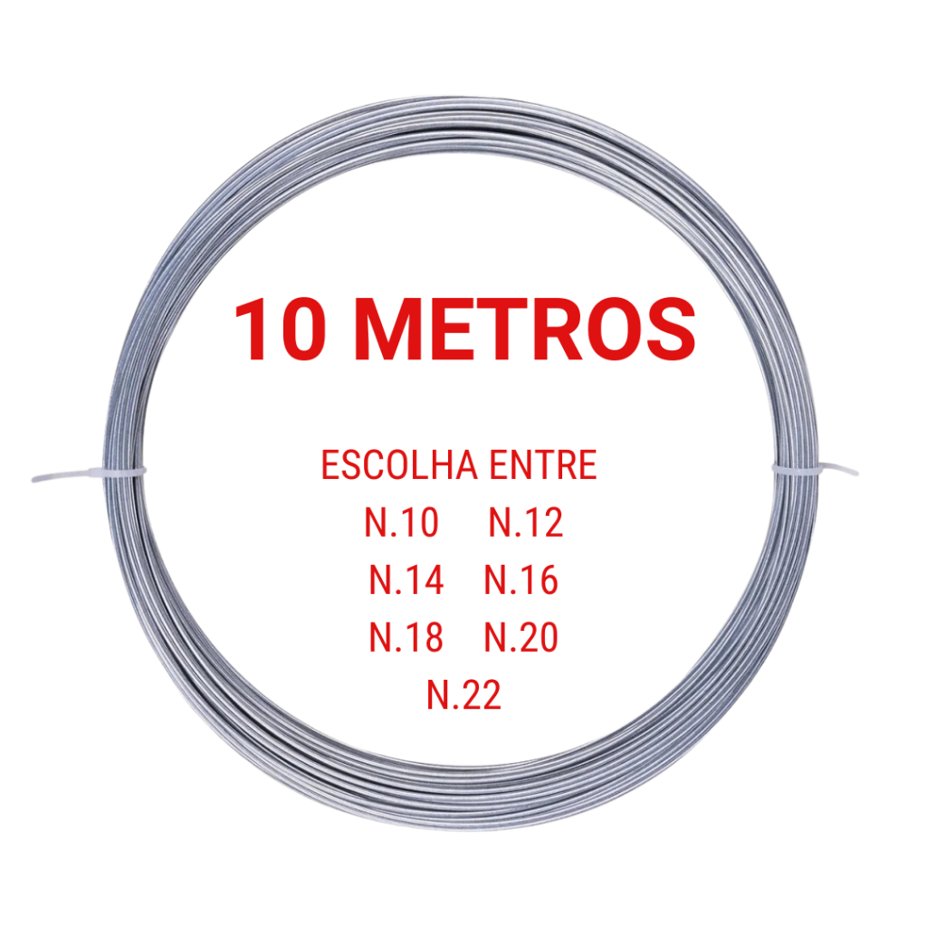Arame Galvanizado Para Artesanato Rolo Com 10 Metros