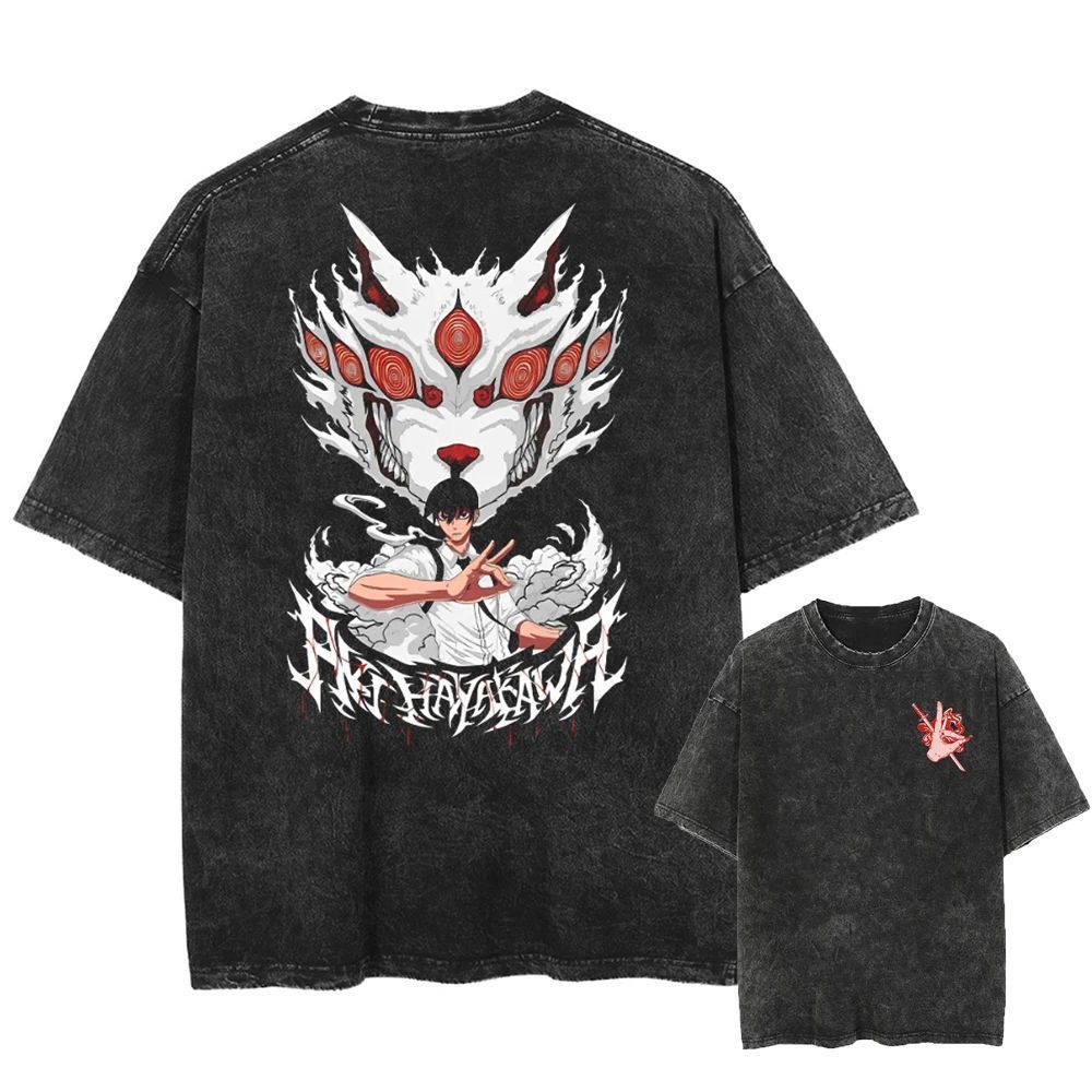 Camiseta AfterSoul 100% algodão Oversized, Washed, Collab de Música e Anime. Estilo e Hype na Medida